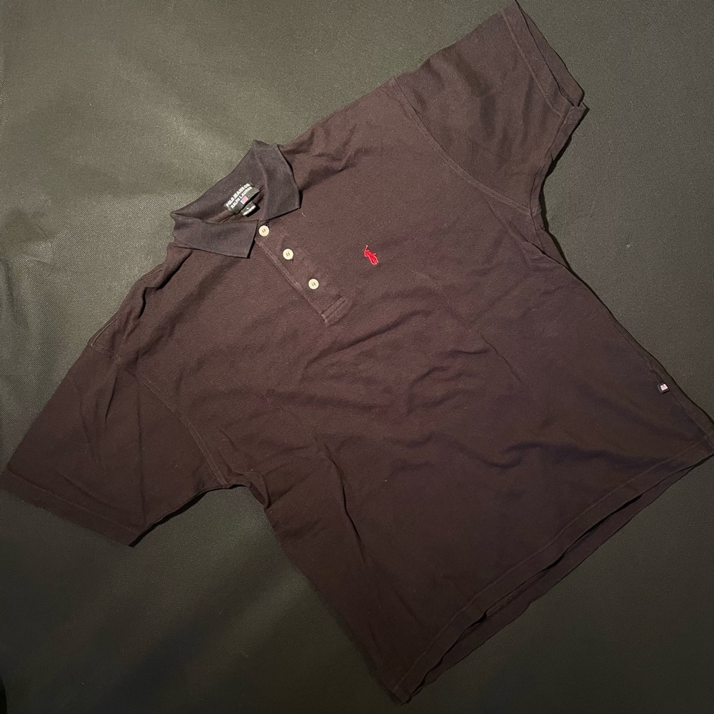 Polo black short sleeved shirt